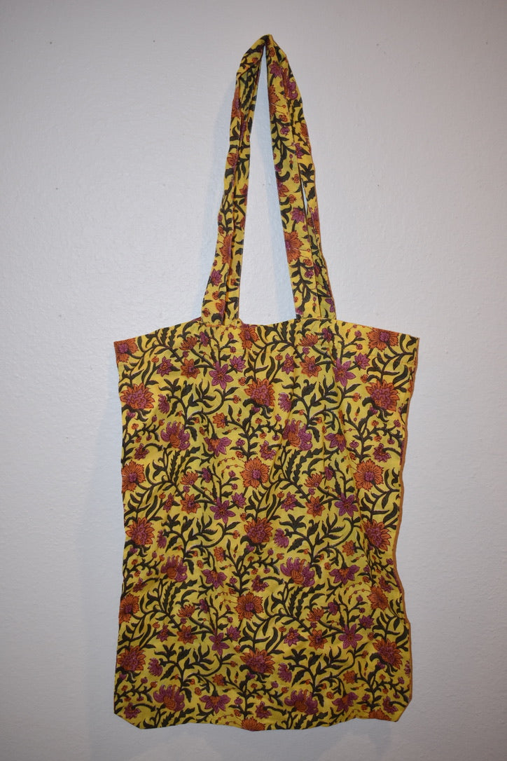 Block Print Market Tote Bag