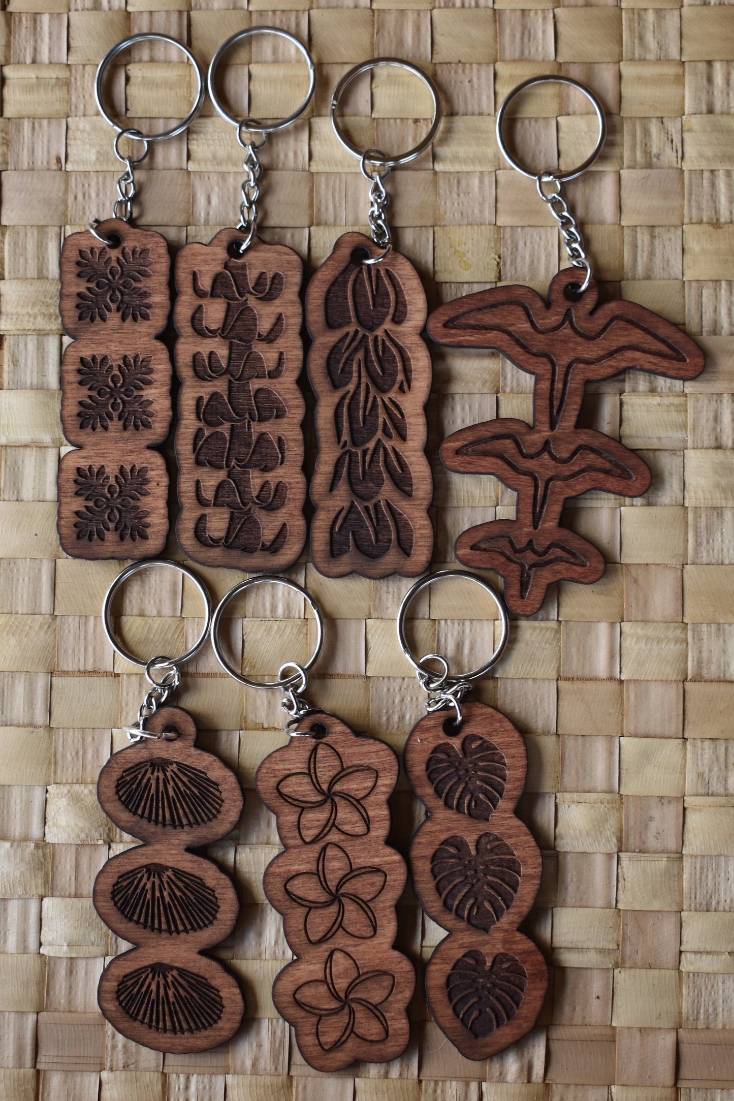 Handmade Wooden Engraved Keychain