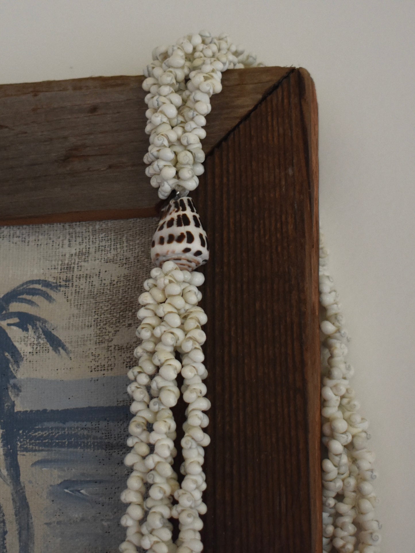Single Hebrew Shell Five Strand Lei