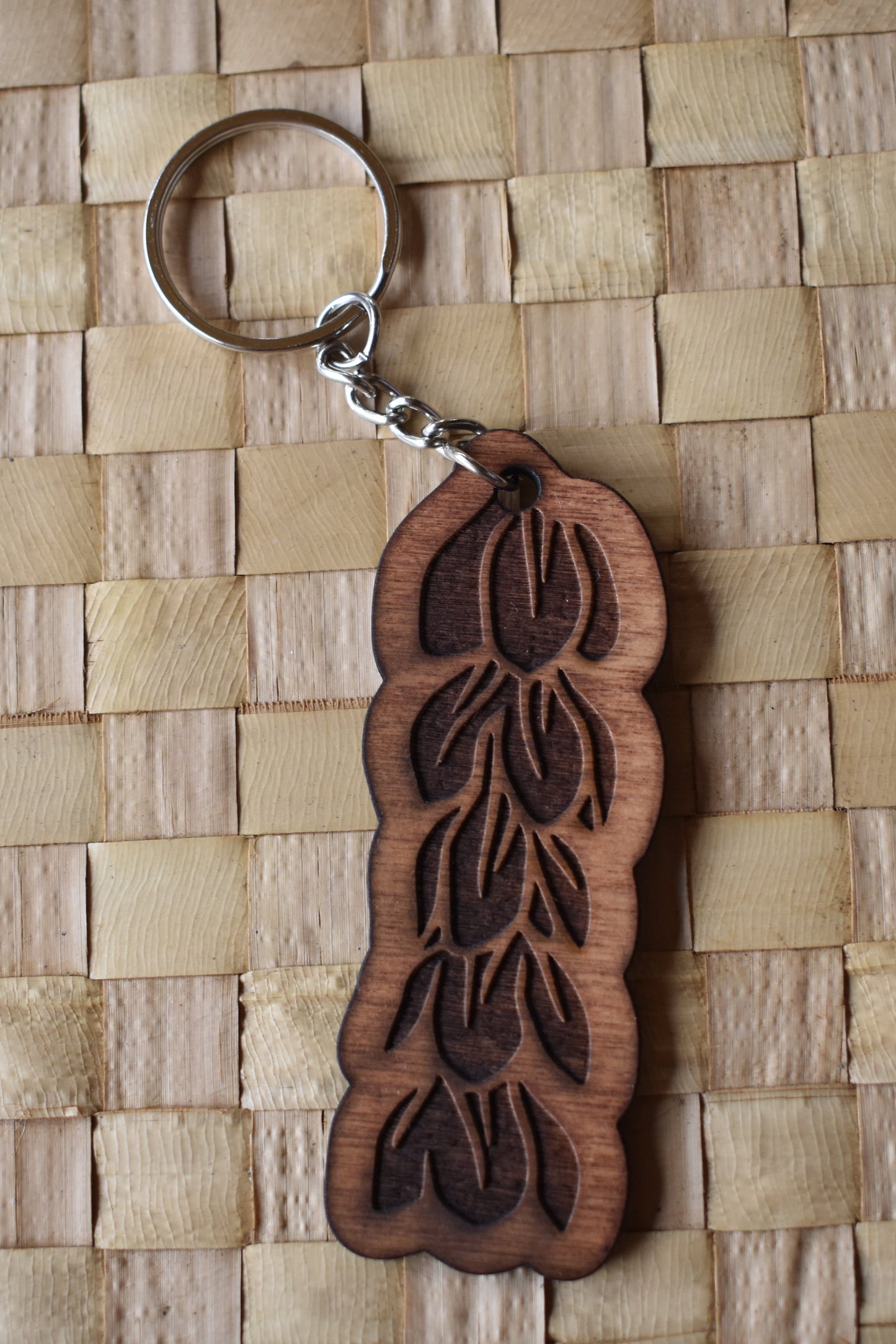 Handmade Wooden Engraved Keychain