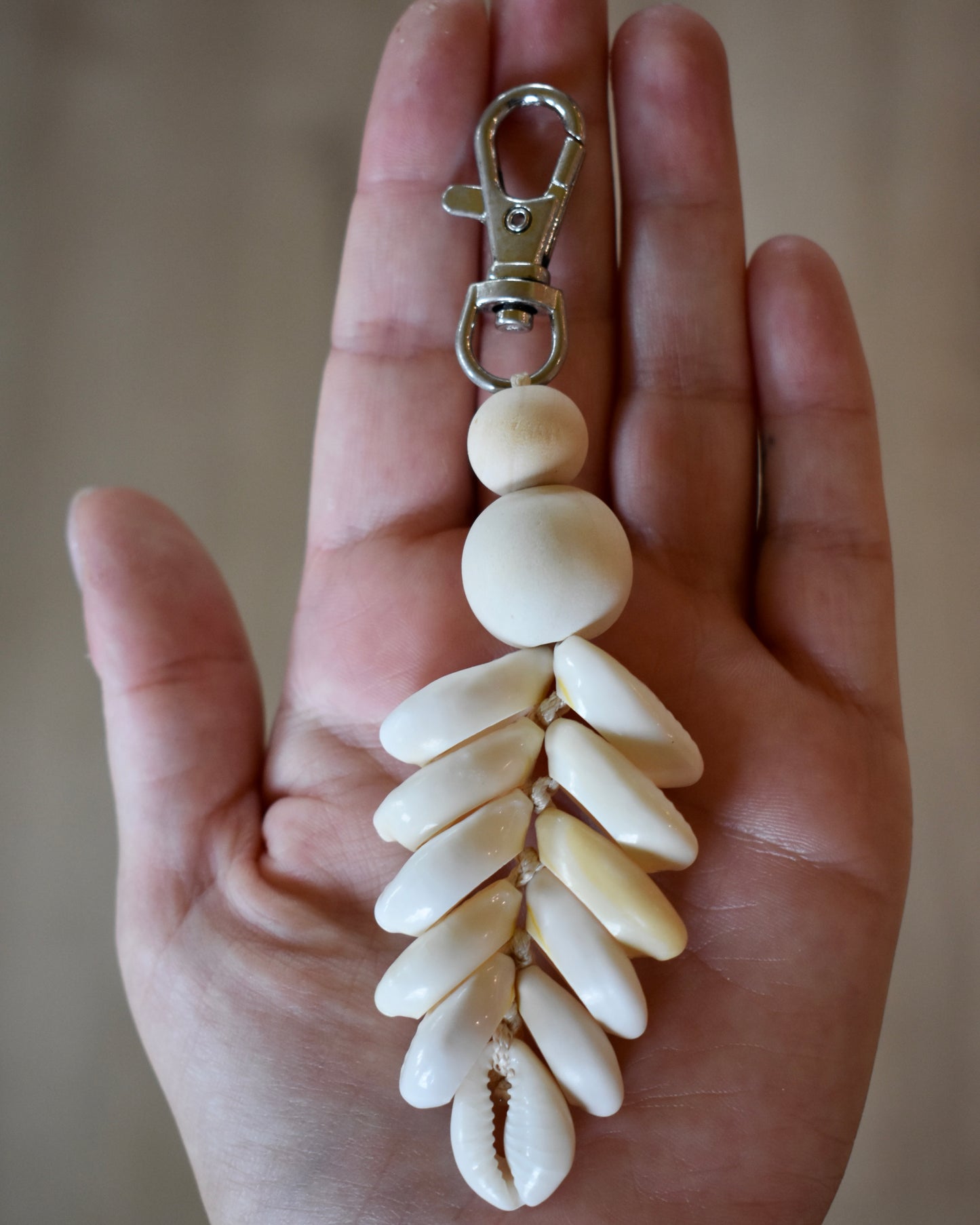 Cowrie Shell Keychain