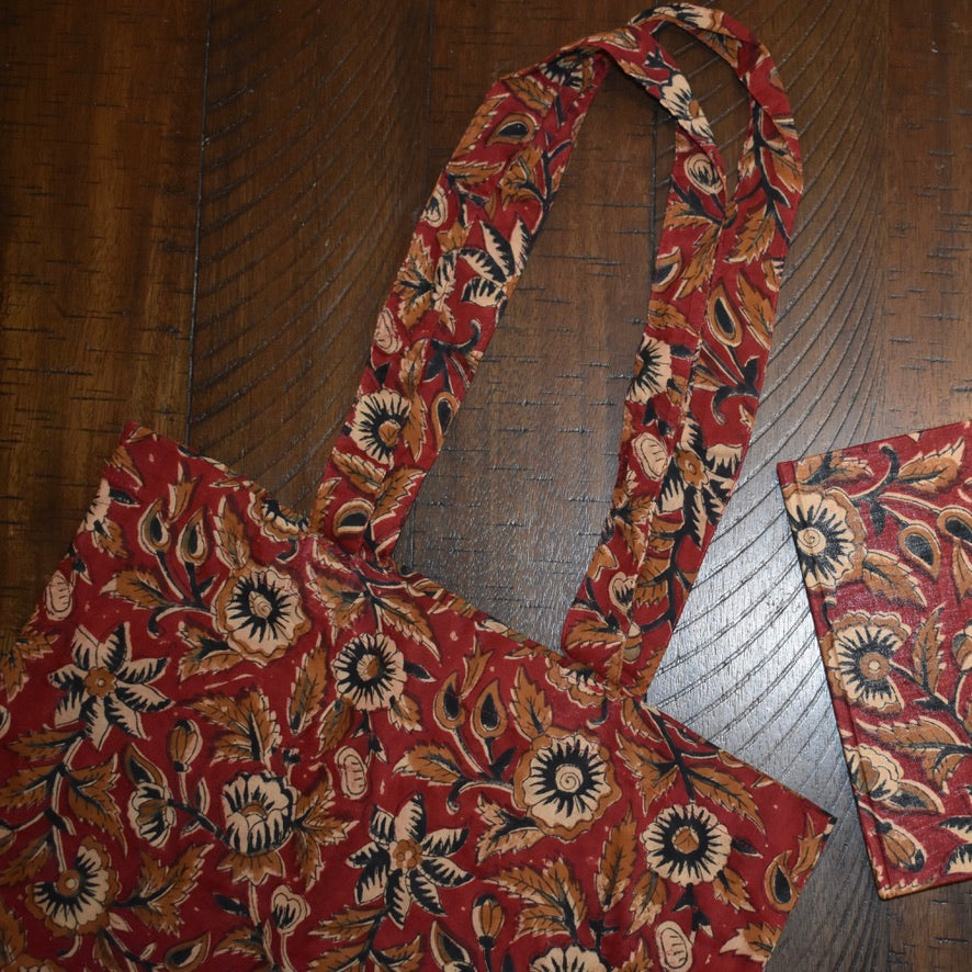 Block Print Market Tote Bag