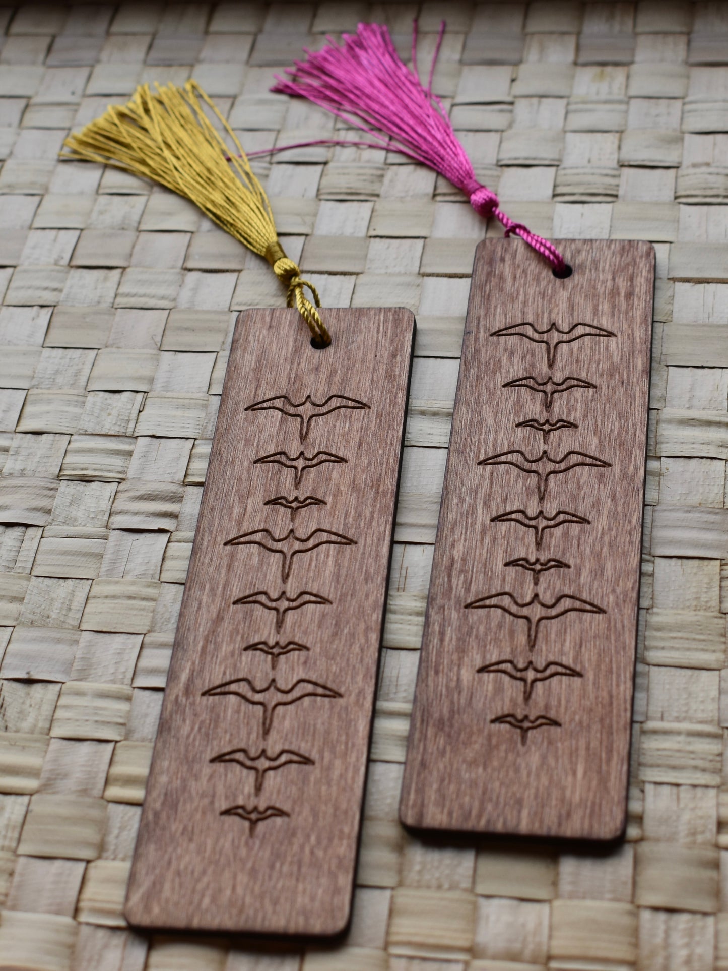 Handmade Wooden Engraved Bookmark