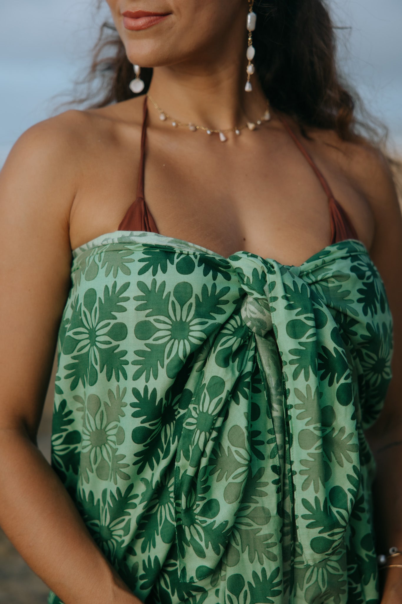 ʻŌmaʻomaʻo Quilt Pareo