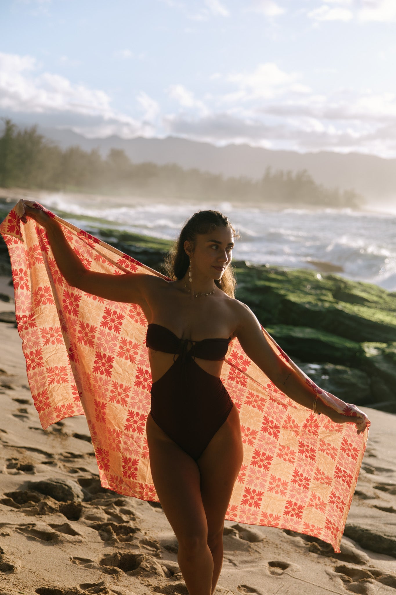 ʻĀkala Quilt Pareo