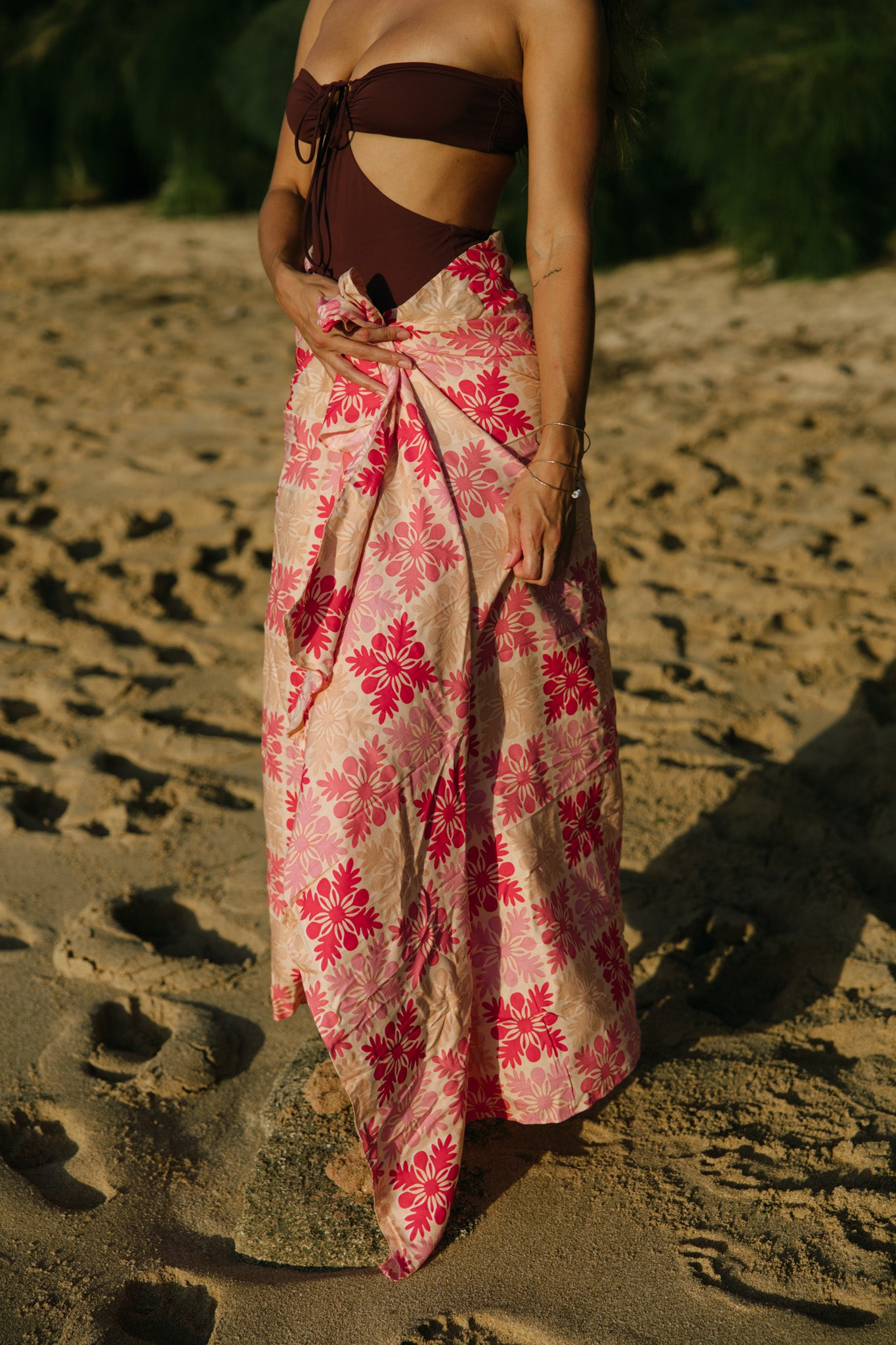 ʻĀkala Quilt Pareo