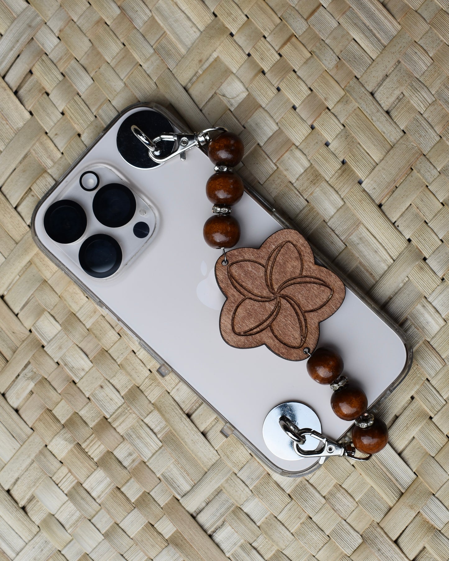 Handmade Wood Engraved Phone Strap