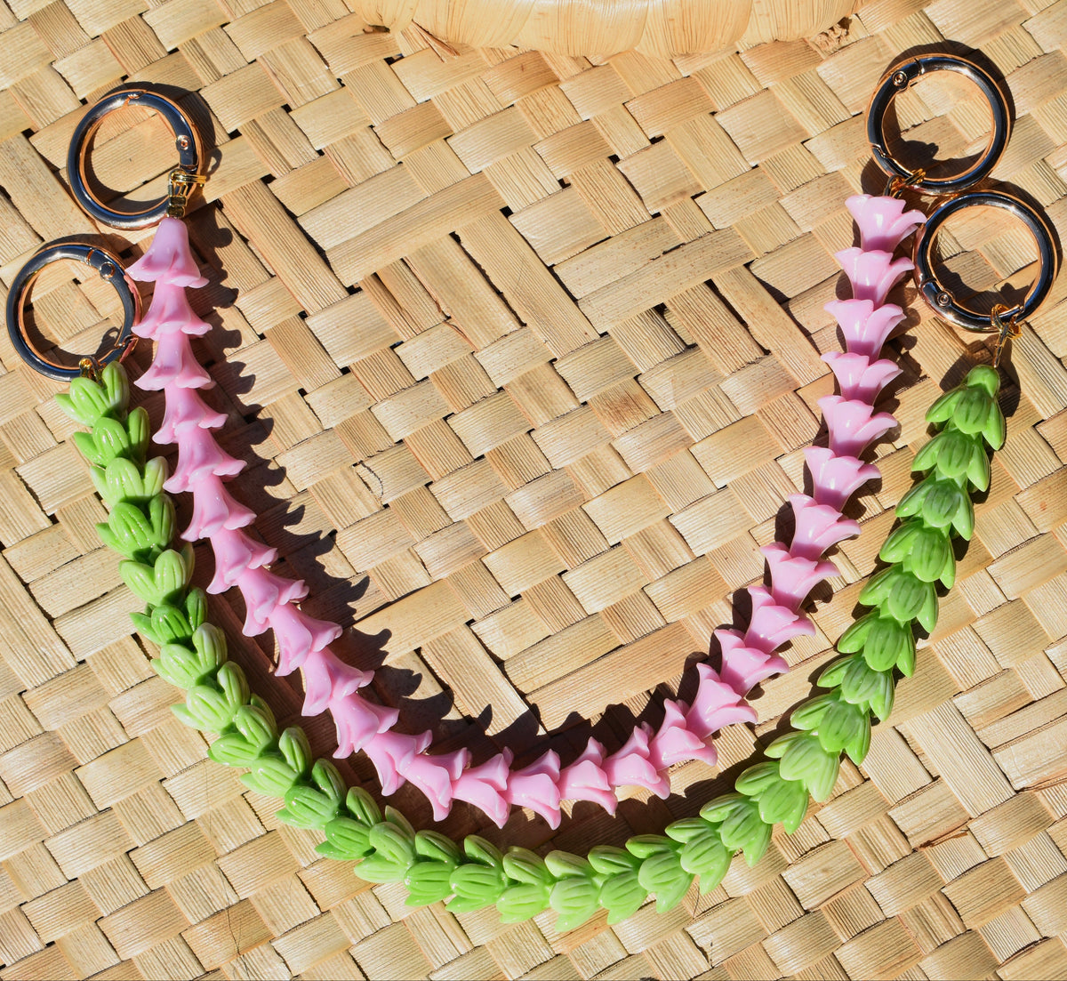 Phone Wristlet/Bag Lei - Plumeria+Pakalana