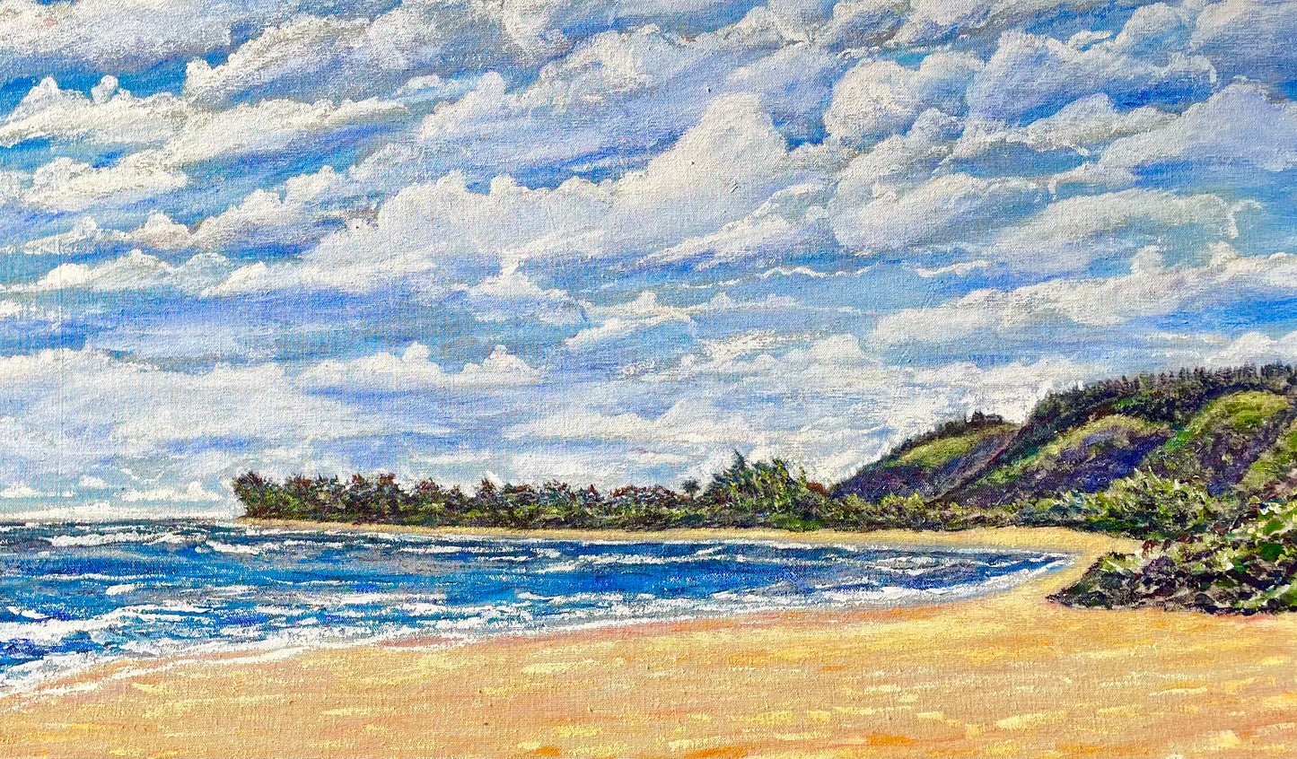 "Beach Scene" Print - Art by Keale Comstock
