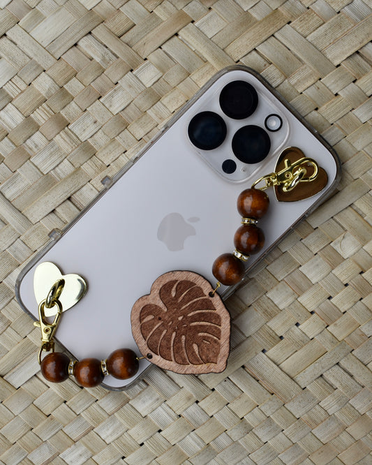 Handmade Wood Engraved Phone Strap
