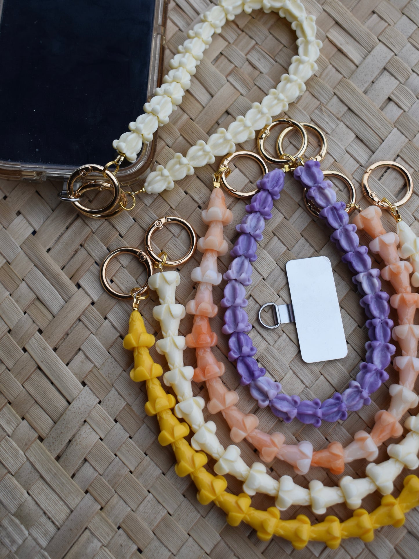 Phone Wristlet/Bag Lei - Crown Flower