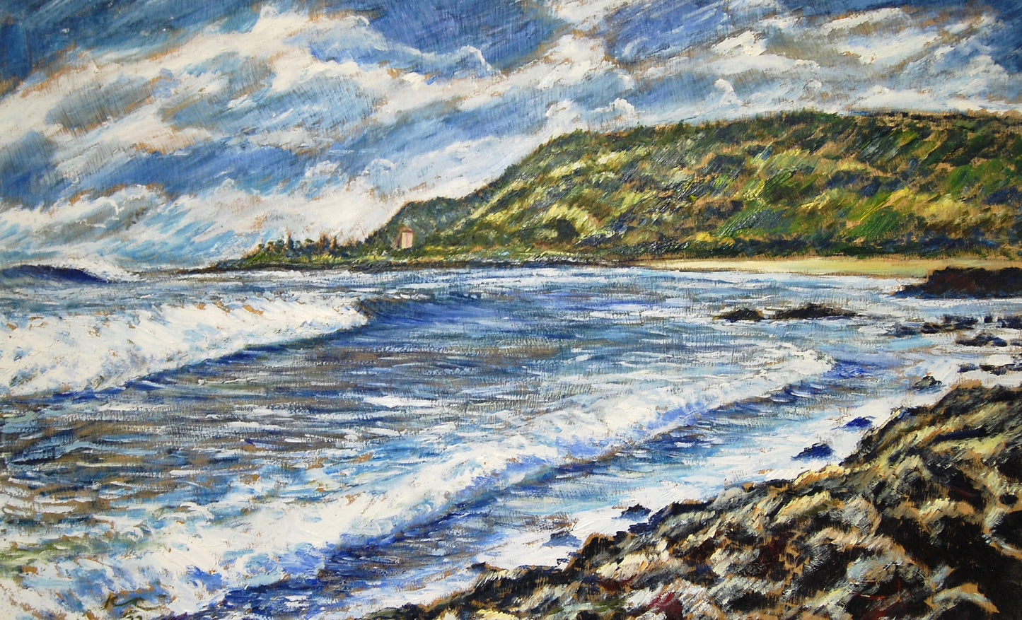 "Waimea, O'ahu" Print - Art by Keale Comstock