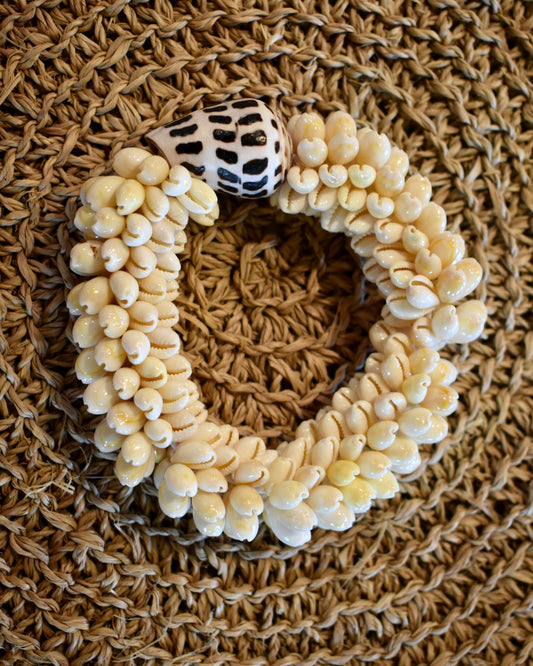 Hebrew Cone + Cowrie Shell Bracelet