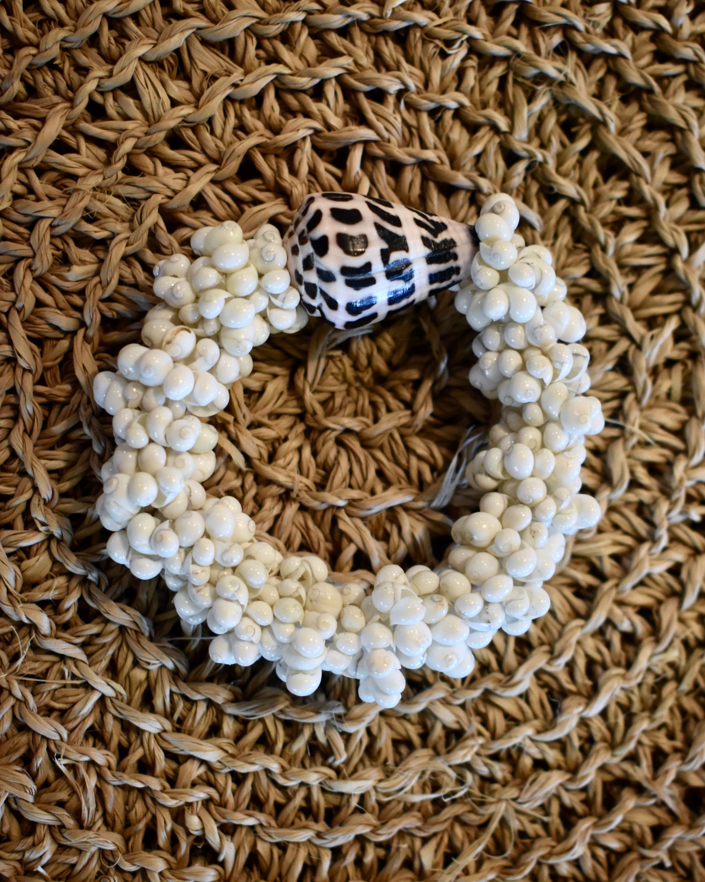 Hebrew Cone + Bubble Shell Bracelet