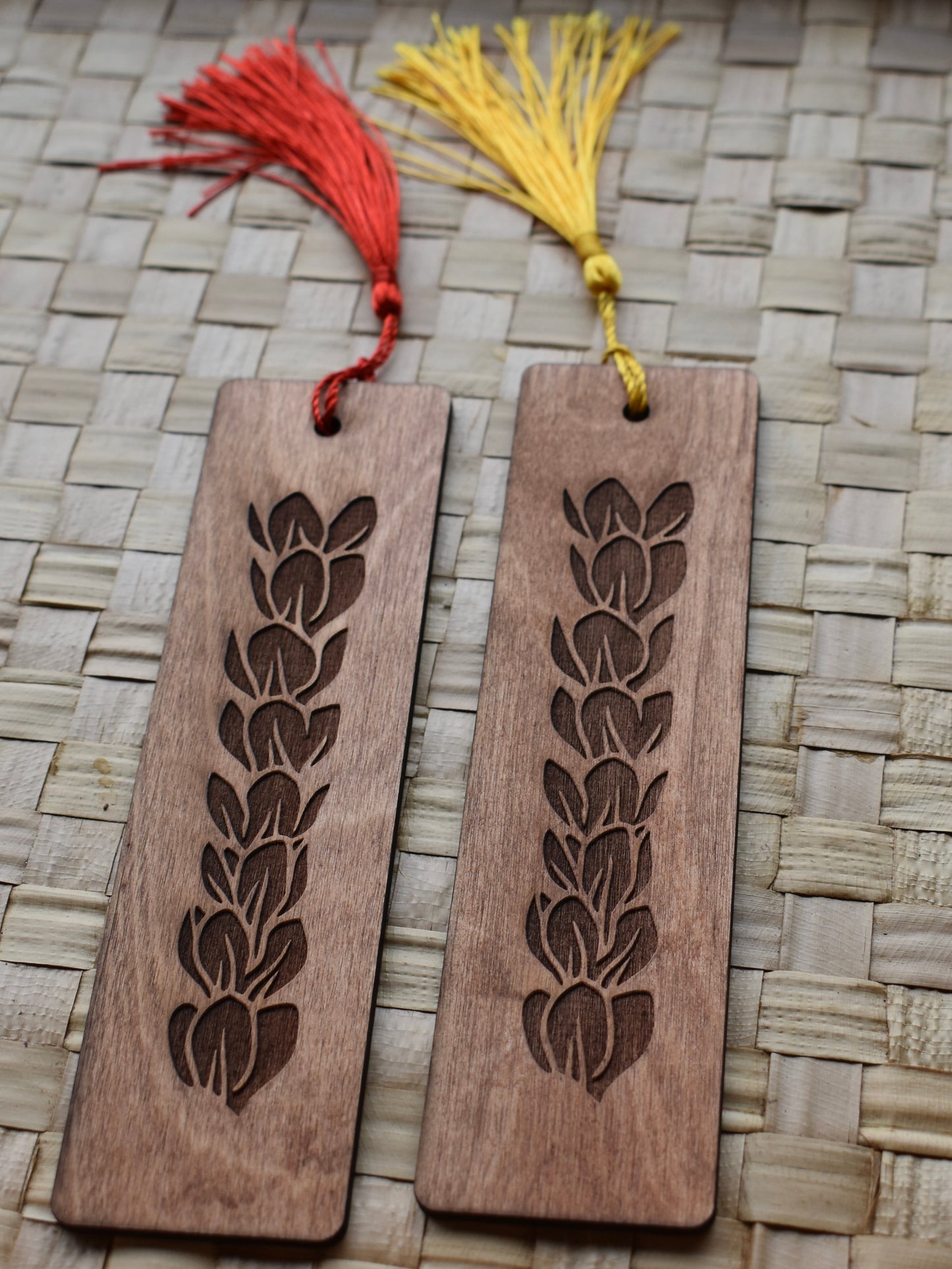 Handmade Wooden Engraved Bookmark
