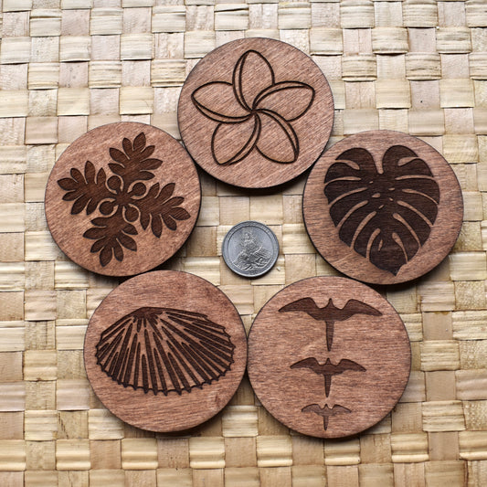 Handmade Wooden Engraved Magnets