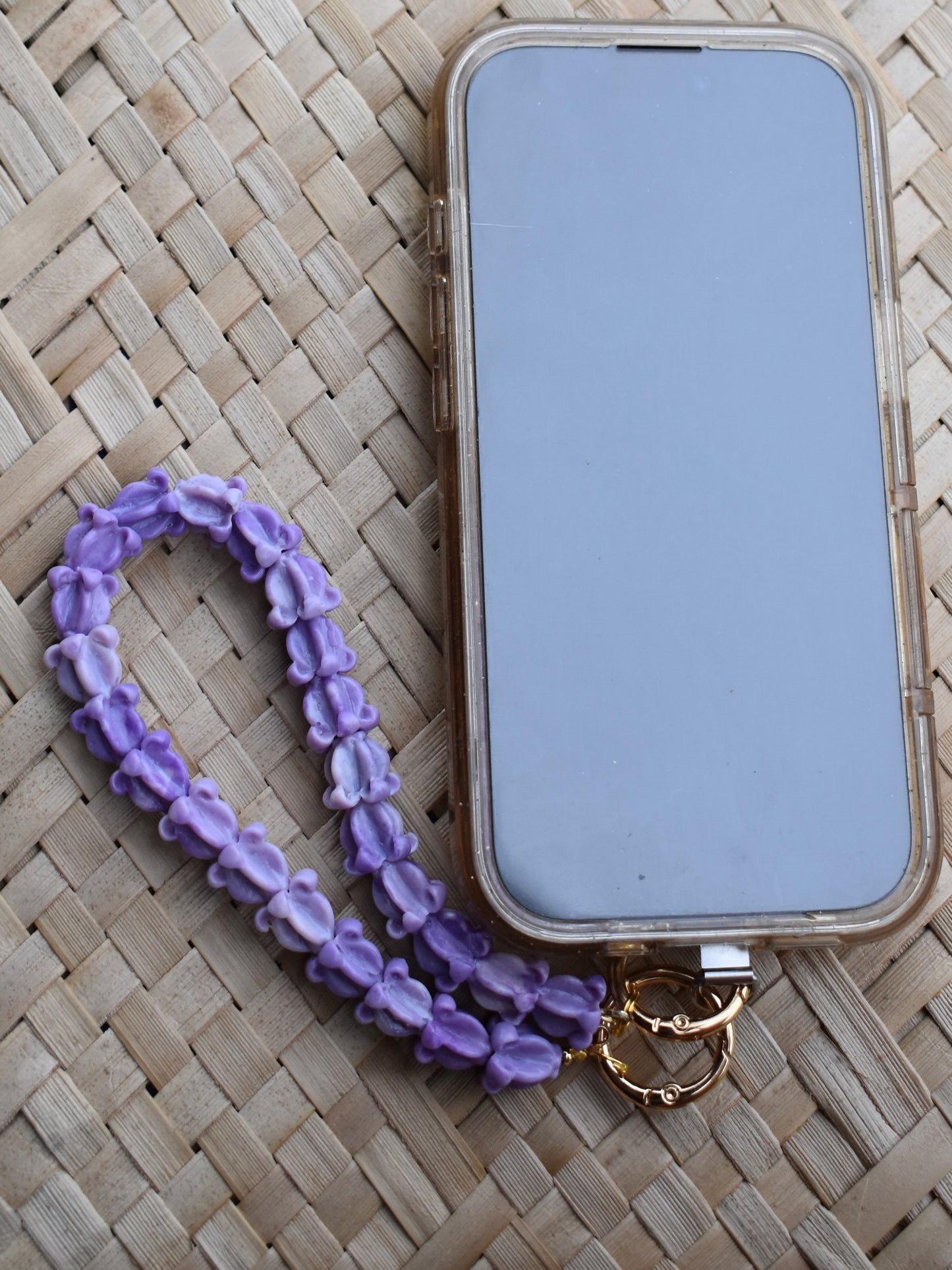 Phone Wristlet/Bag Lei - Crown Flower