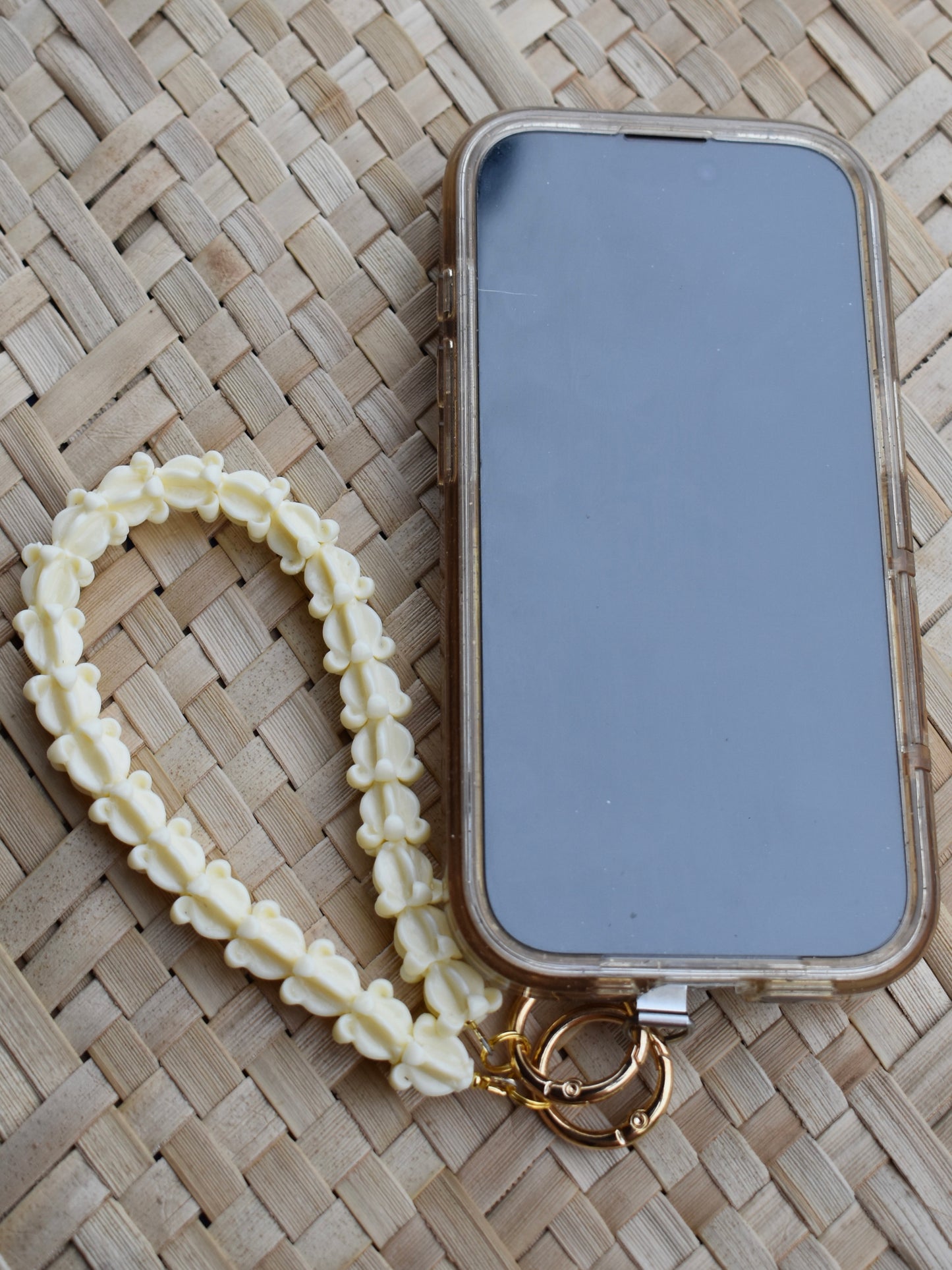 Phone Wristlet/Bag Lei - Crown Flower