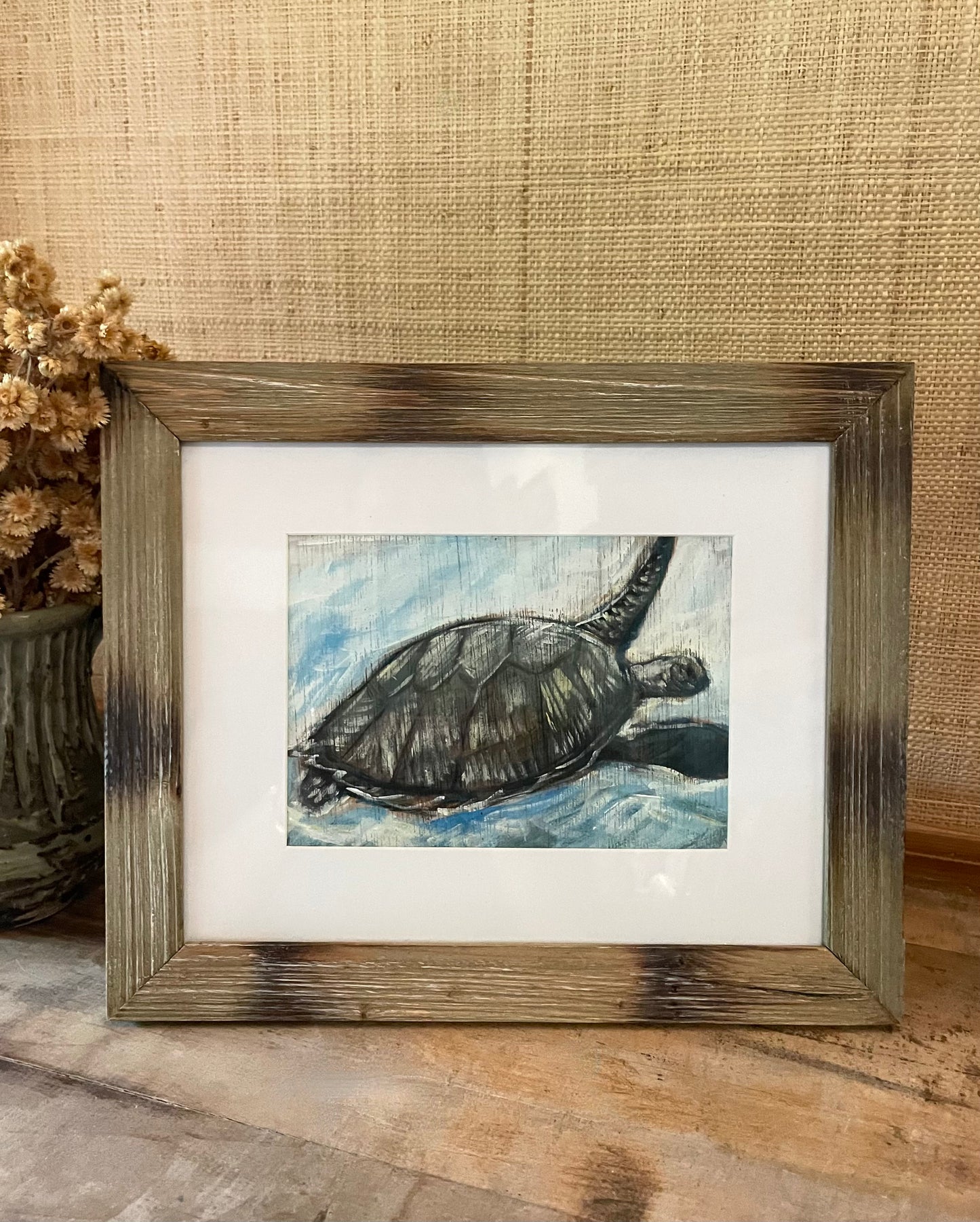 "Sea Turtle #112" ORIGINAL Art by Keale Comstock