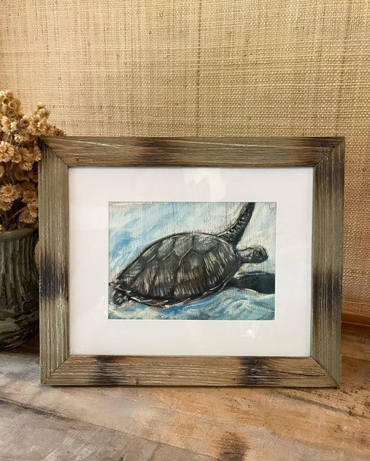 "Sea Turtle #112" ORIGINAL Art by Keale Comstock
