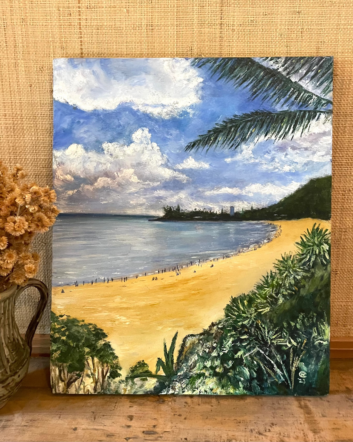 "Waimea Beach Day"  ORIGINAL Art by Keale Comstock