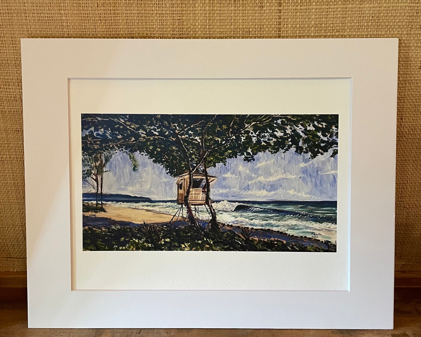 "Aloha Island View" Print - Art by Keale Comstock