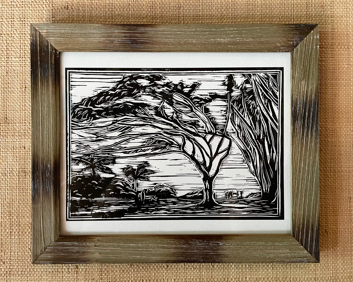 "Ehukai" Linocut Print - Art by Keale Comstock