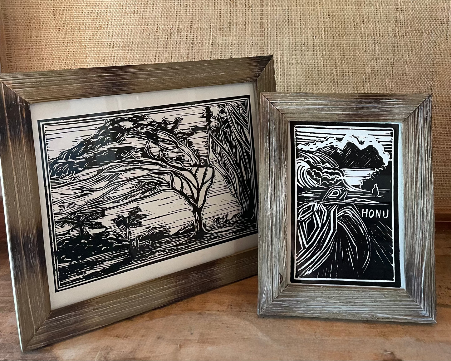 "Ehukai" Linocut Print - Art by Keale Comstock