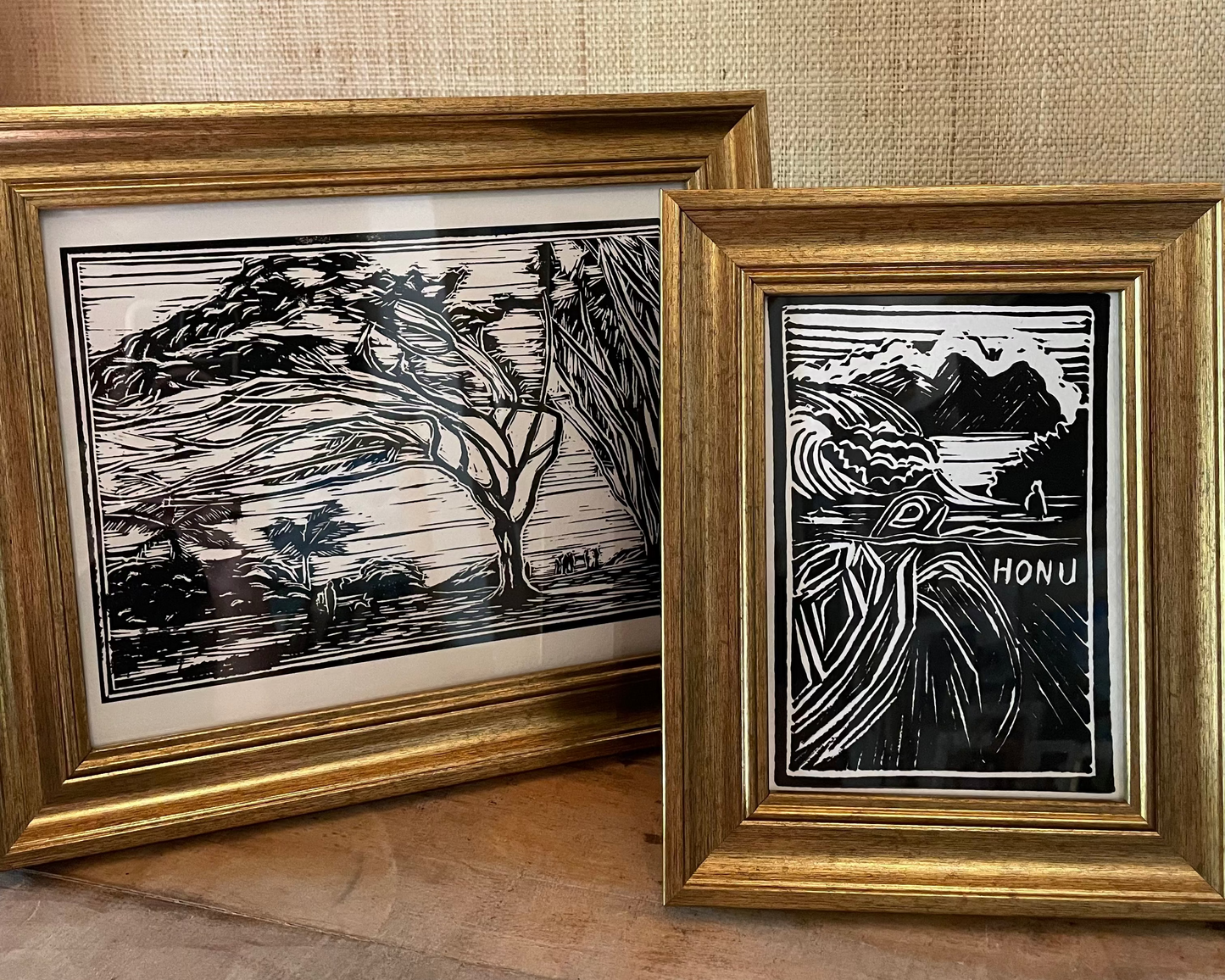 "Ehukai" Linocut Print - Art by Keale Comstock