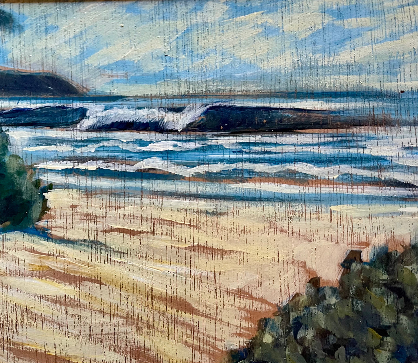 "North Shore Wave" ORIGINAL Art by Keale Comstock