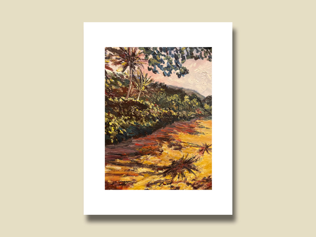 "Palm Shadow" Print - Art by Keale Comstock